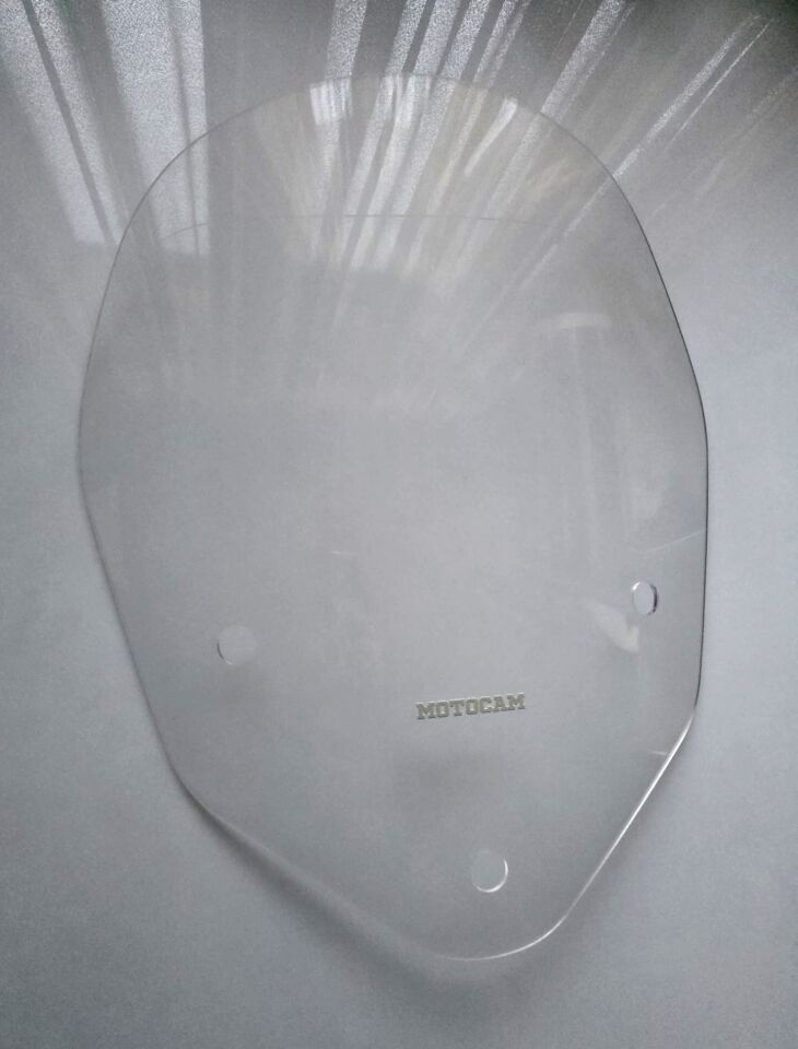 MOTOCAM Aprilia SR Max 250 Ön Cam 2007-2015 Model 58cm Şeffaf Renkli 4mm