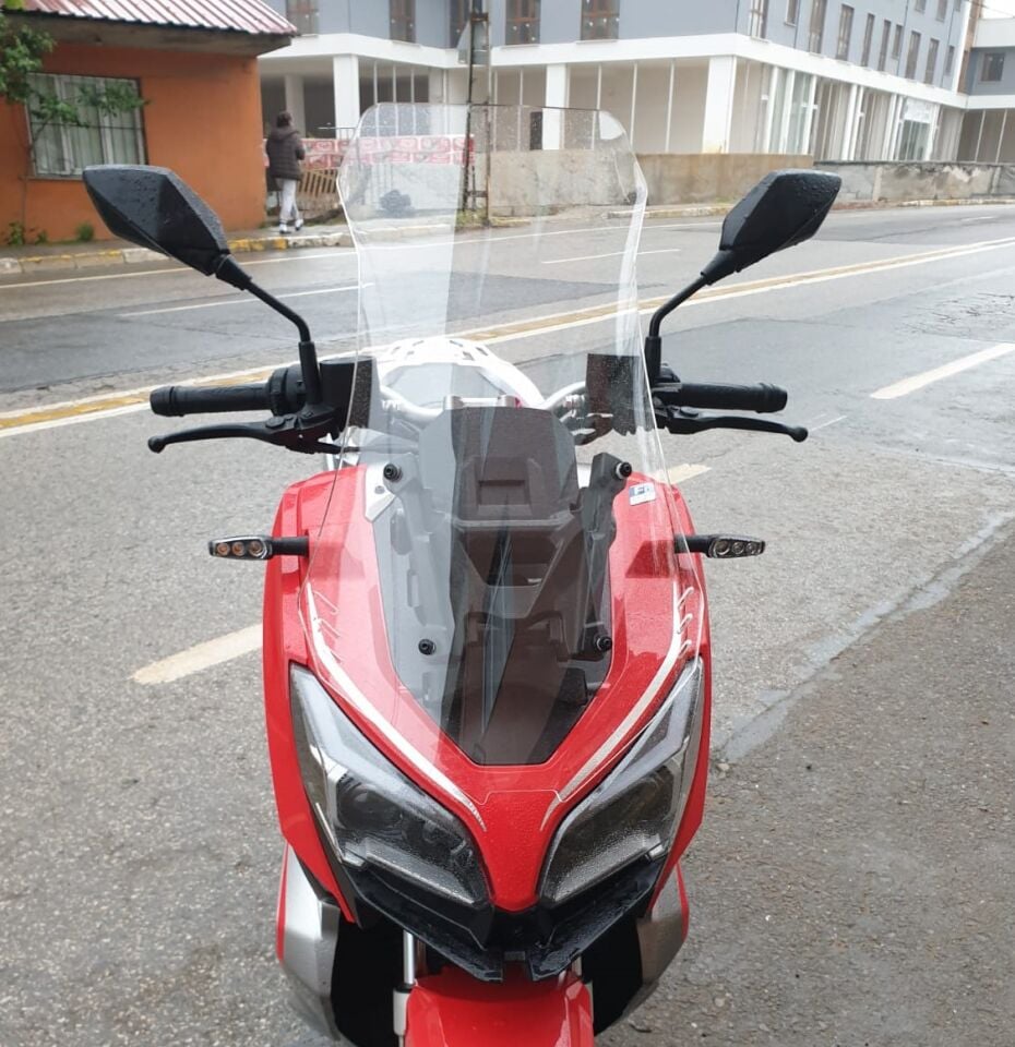 MOTOCAM RKS Reale 125 Ön Cam 2023-2026 Model 75cm Şeffaf Renkli 4mm UZUN