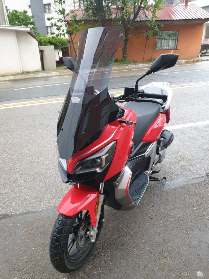 MOTOCAM RKS Reale 125 Ön Cam 2023-2026 Model 78cm Füme Renkli 4mm UZUN