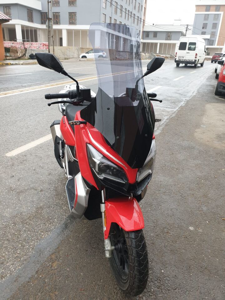 MOTOCAM RKS Reale 125 Ön Cam 2023-2026 Model 78cm Füme Renkli 4mm UZUN