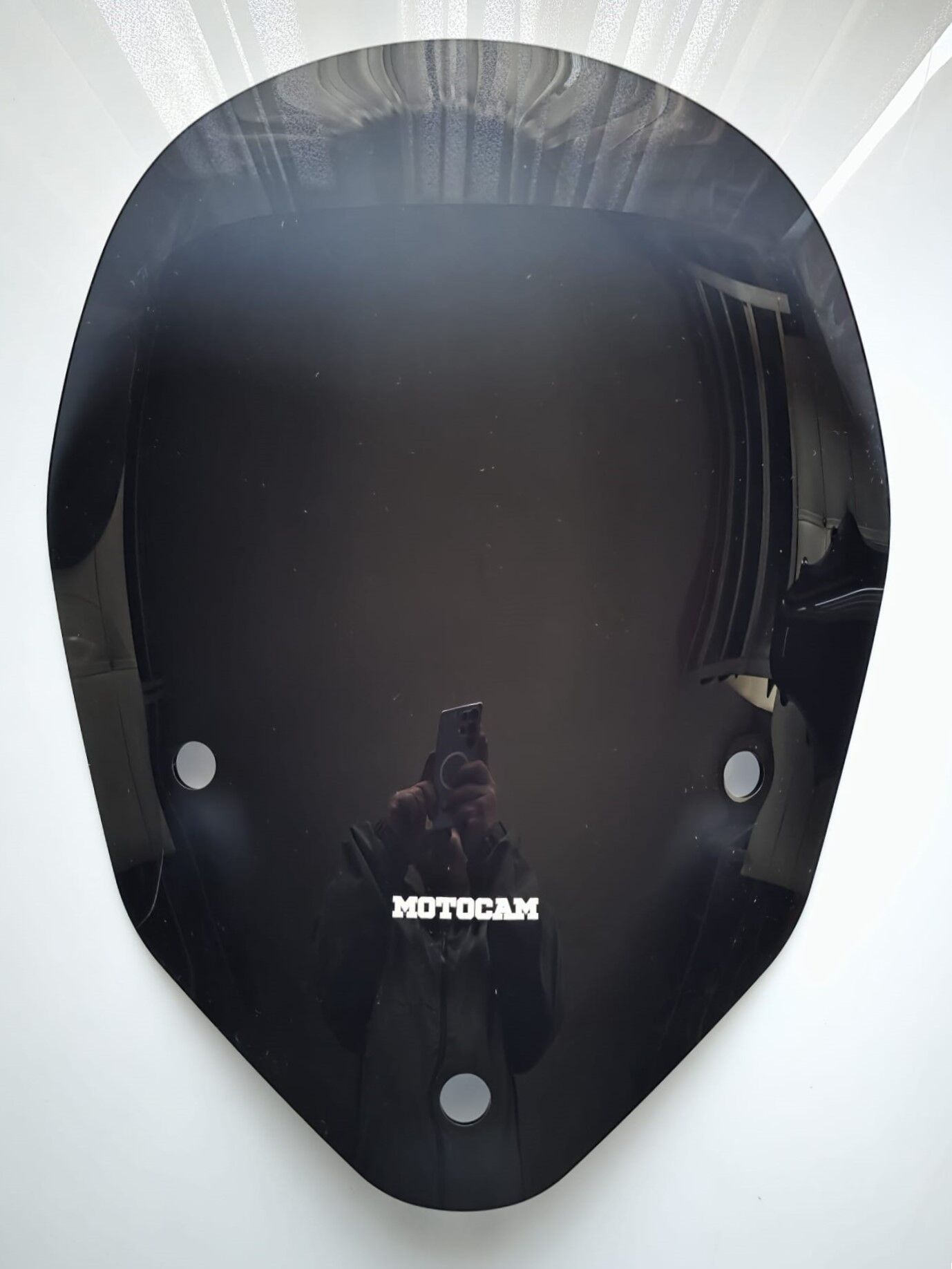 MOTOCAM Aprilia SR Max 300 Ön Cam 2007-2015 Model 58cm Siyah Renkli 4mm