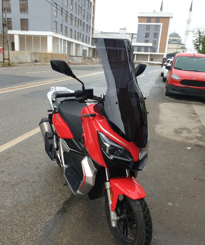 MOTOCAM RKS Reale 125 Ön Cam 2023-2026 Model 78cm Siyah Renkli 4mm UZUN