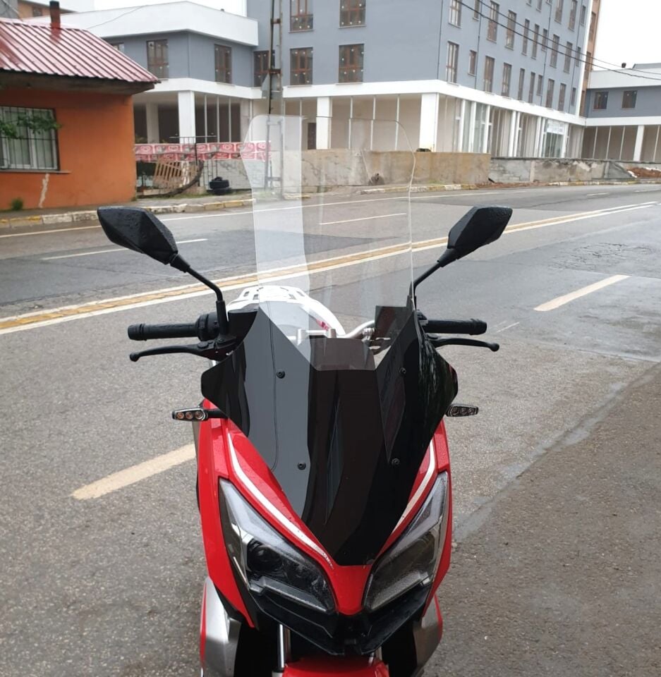 MOTOCAM RKS Reale 125 Ön Cam 2023-2026 Model 78cm Şeffaf Renkli 4mm UZUN