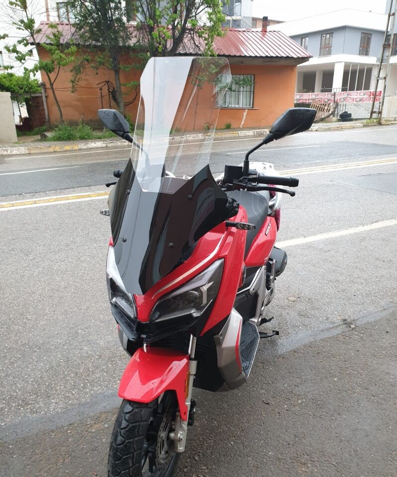 MOTOCAM RKS Reale 125 Ön Cam 2023-2026 Model 78cm Şeffaf Renkli 4mm UZUN