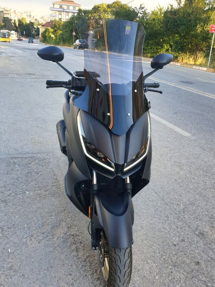 MOTOCAM RKS RZ 250 S Ön Cam 2022-2026 Model 68cm Füme Renkli 4mm UZUN