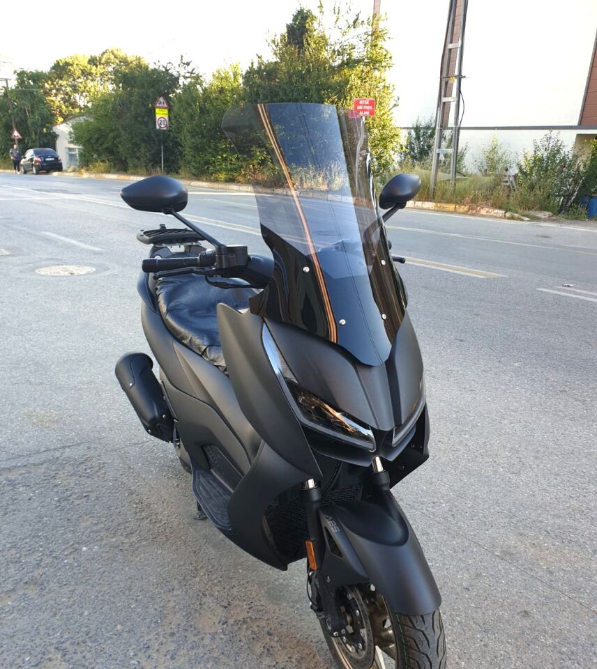 MOTOCAM RKS RZ 250 S Ön Cam 2022-2026 Model 68cm Füme Renkli 4mm UZUN