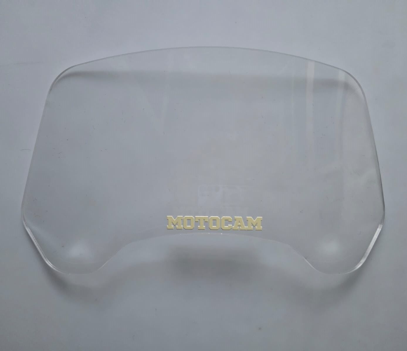 MOTOCAM Rüzgar Saptırıcı Deflektör Camı Deliksiz 32x15cm Şeffaf Renkli   (APARATSIZDIR)