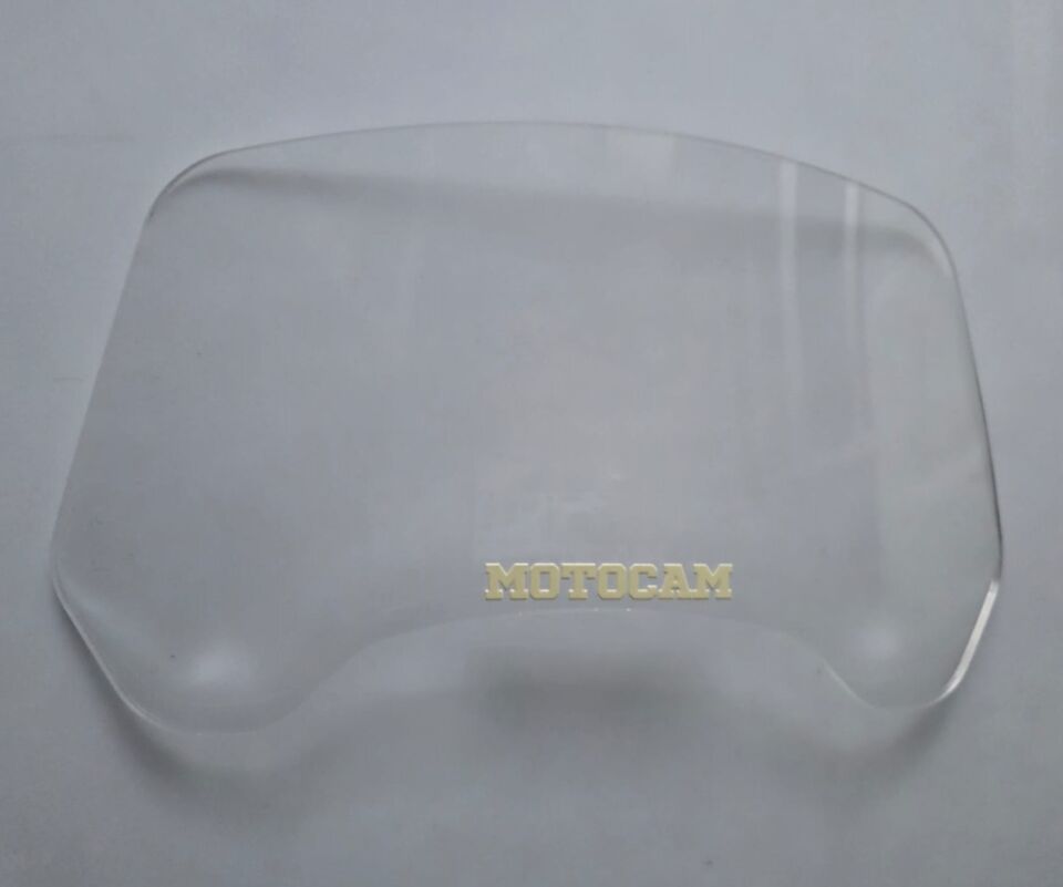 MOTOCAM Rüzgar Saptırıcı Deflektör Camı Deliksiz 32x15cm Şeffaf Renkli   (APARATSIZDIR)