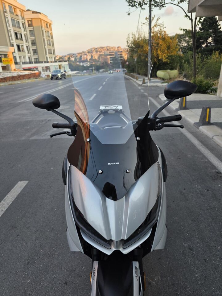 MOTOCAM RKS RZ 250 S Ön Cam 2022-2026 Model 68cm Şeffaf Renkli 4mm UZUN