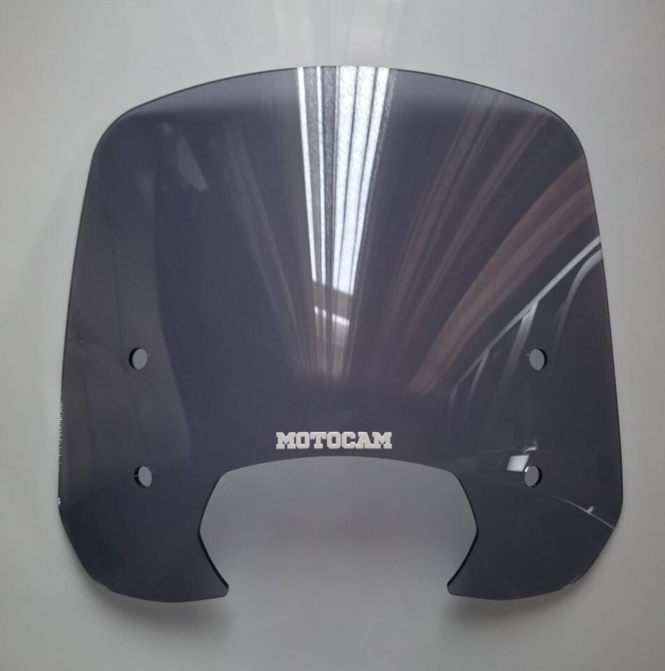 MOTOCAM RKS SC 150 Ön Cam 2023-2026 Model 39cm Füme Renkli 4mm APARATSIZ