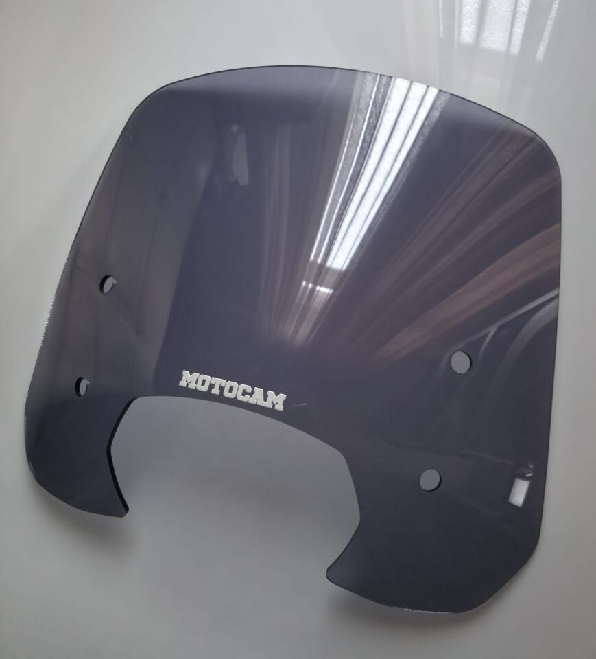 MOTOCAM RKS SC 150 Ön Cam 2023-2026 Model 39cm Füme Renkli 4mm APARATSIZ