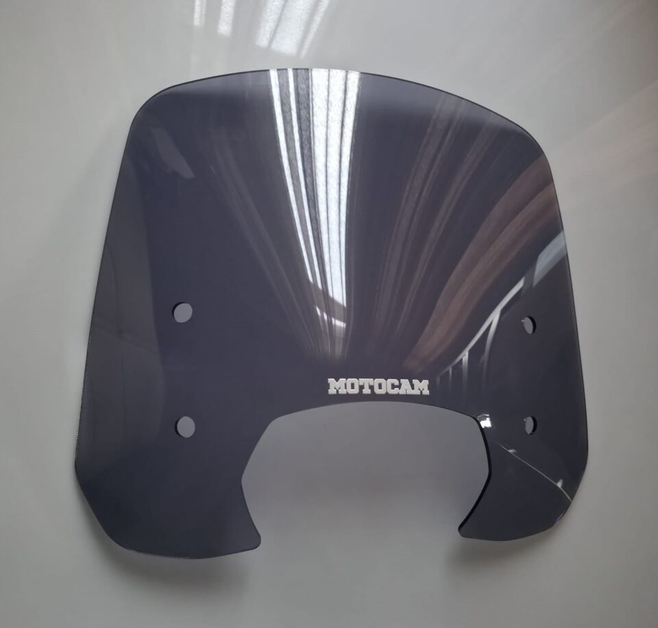 MOTOCAM RKS SC 150 Ön Cam 2023-2026 Model 39cm Füme Renkli 4mm APARATSIZ