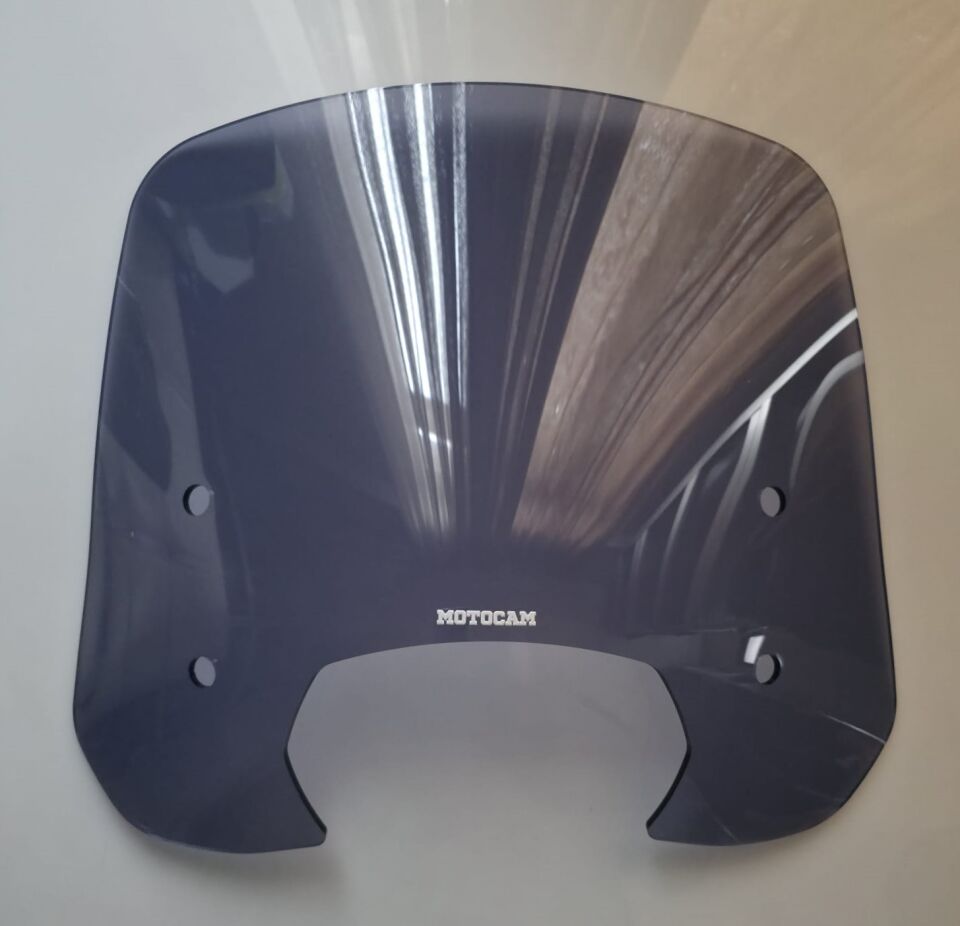 MOTOCAM RKS SC 150 Ön Cam 2023-2026 Model 39cm Füme Renkli 4mm APARATSIZ