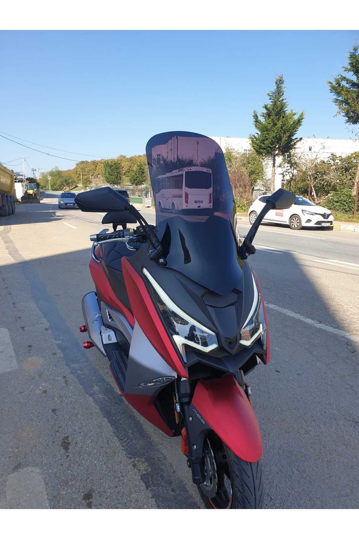MOTOCAM Ariic Chief 318 Ön Cam 2023-2026 Model 75cm Siyah Renkli 4mm UZUN