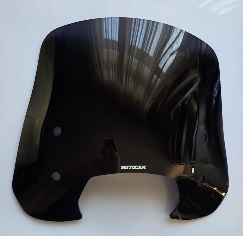 MOTOCAM RKS SC 150 Ön Cam 2023-2026 Model 39cm Siyah Renkli 4mm APARATSIZ