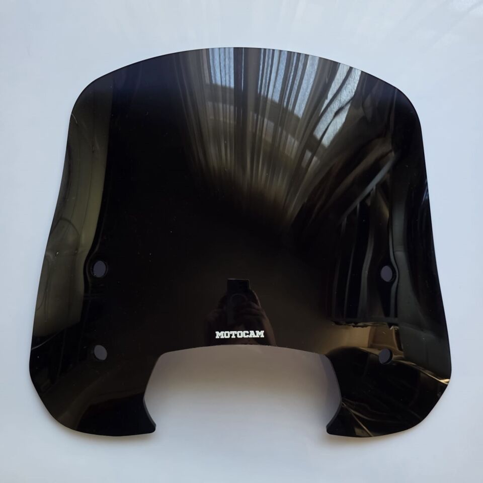 MOTOCAM RKS SC 150 Ön Cam 2023-2026 Model 39cm Siyah Renkli 4mm APARATSIZ