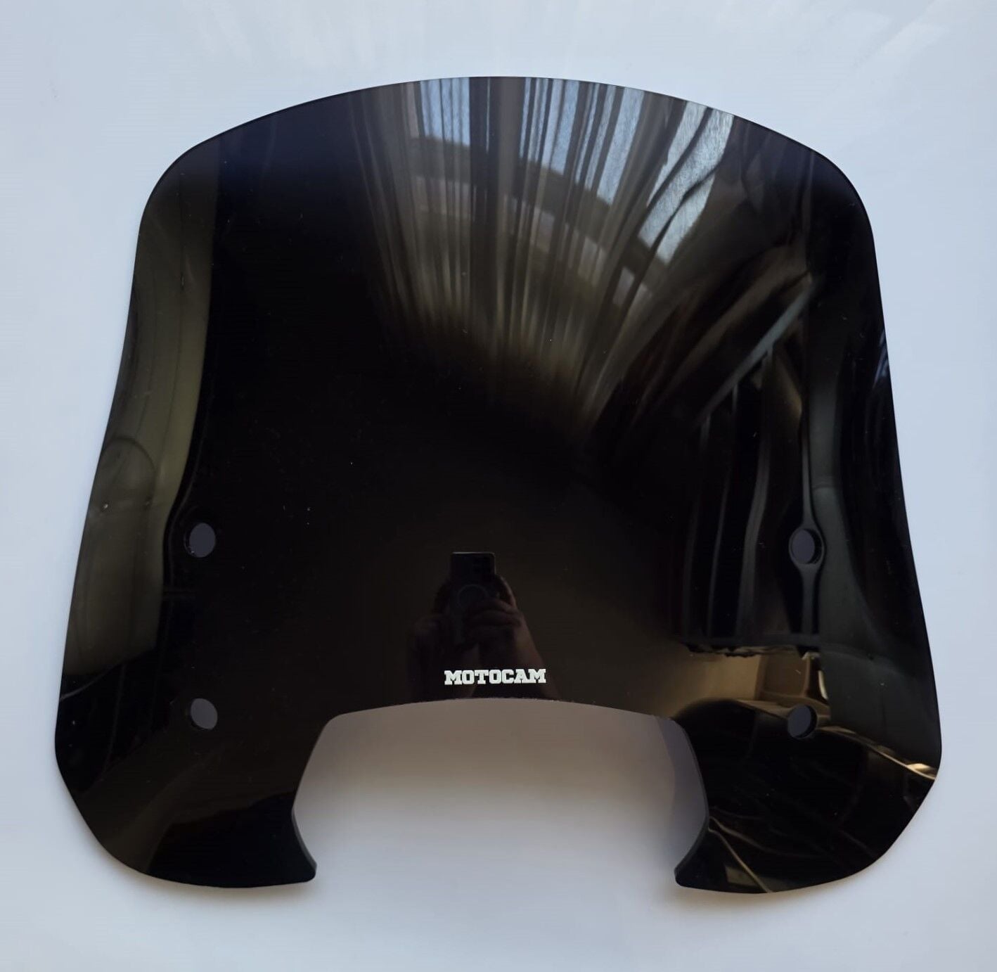 MOTOCAM RKS SC 150 Ön Cam 2023-2026 Model 39cm Siyah Renkli 4mm APARATSIZ