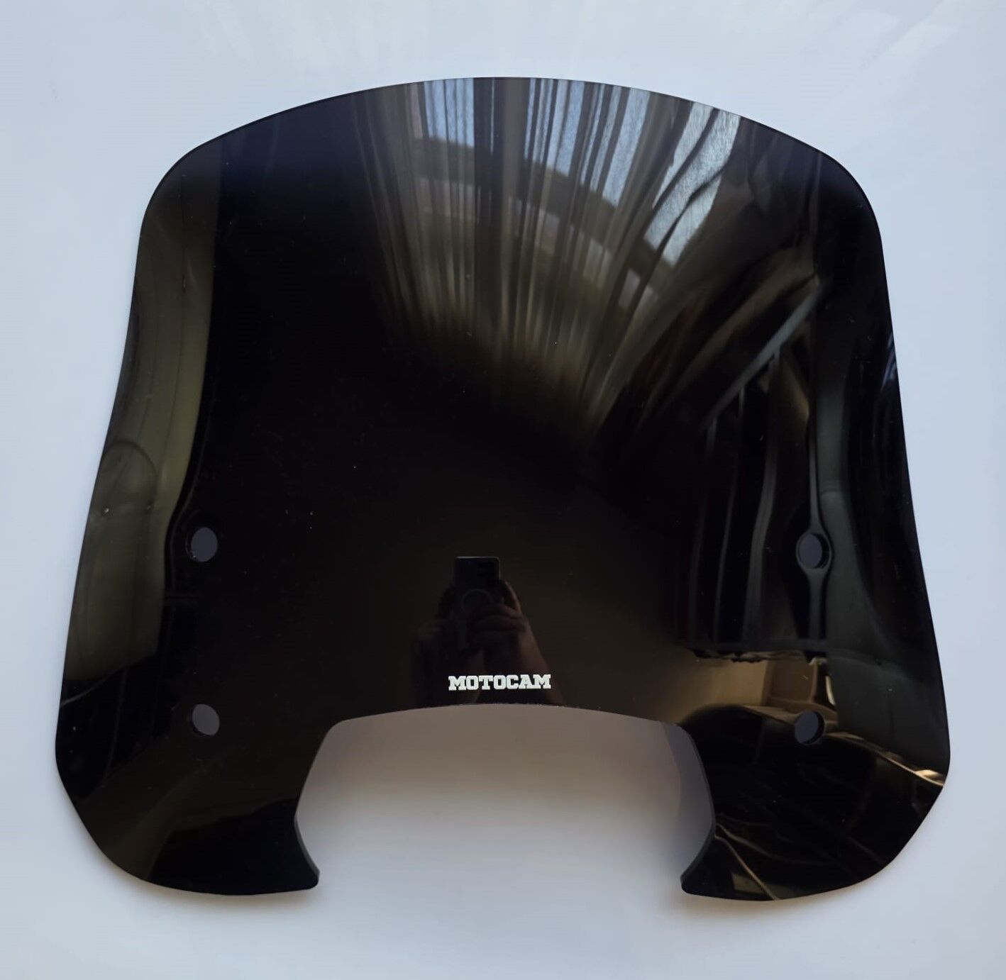 MOTOCAM RKS SC 150 Ön Cam 2023-2026 Model 39cm Siyah Renkli 4mm APARATSIZ