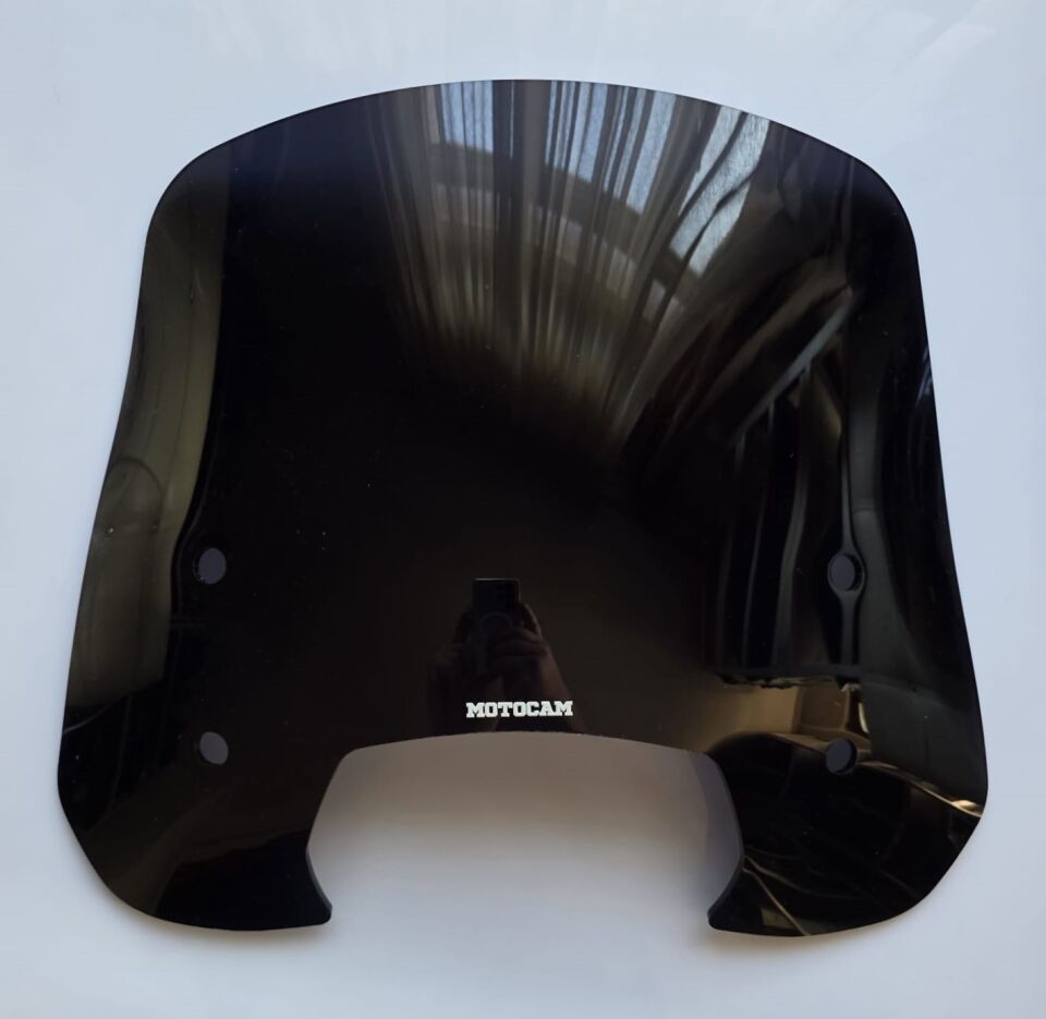 MOTOCAM RKS SC 150 Ön Cam 2023-2026 Model 39cm Siyah Renkli 4mm APARATSIZ