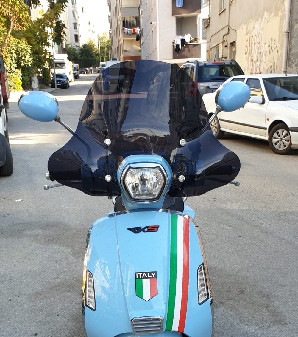 MOTOCAM RKS Bitter Ön Cam 2022-2026 Model 41cm siyah Renkli 4mm Elcikli APARATSIZ