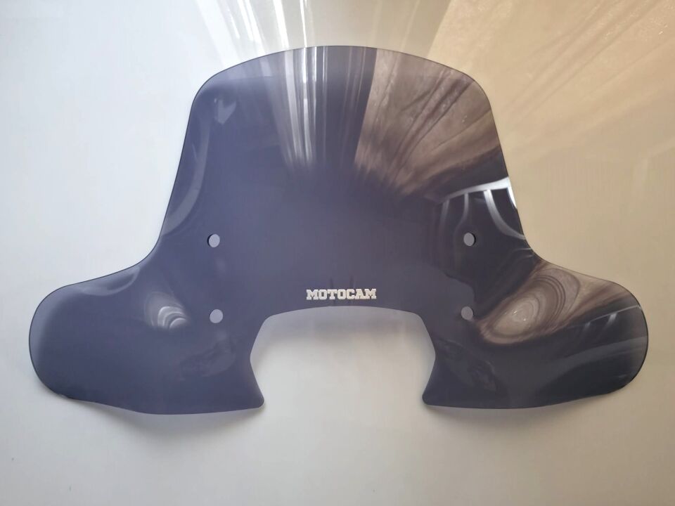 MOTOCAM RKS SC 150 Ön Cam 2023-2026 Model 40cm Füme Renkli 4mm Elcikli APARATSIZ