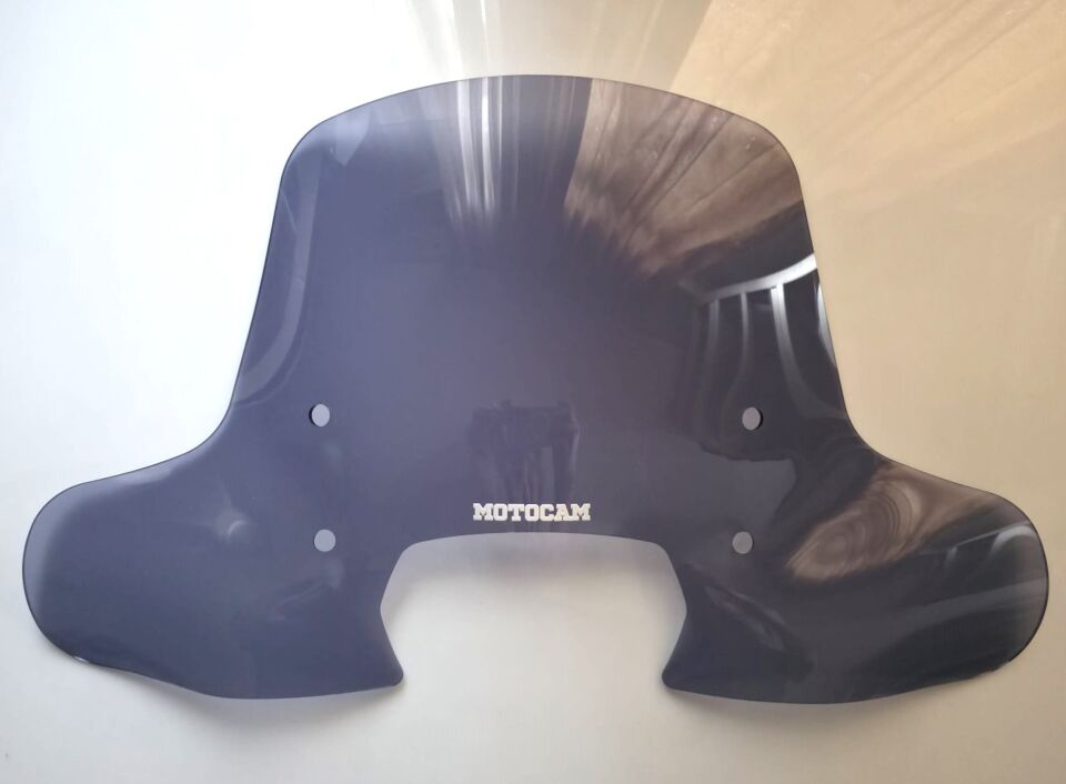 MOTOCAM RKS SC 150 Ön Cam 2023-2026 Model 40cm Füme Renkli 4mm Elcikli APARATSIZ