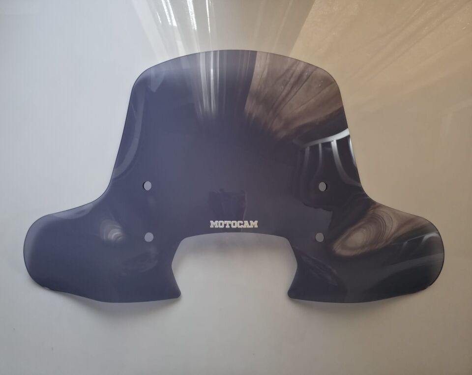 MOTOCAM RKS SC 150 Ön Cam 2023-2026 Model 40cm Füme Renkli 4mm Elcikli APARATSIZ