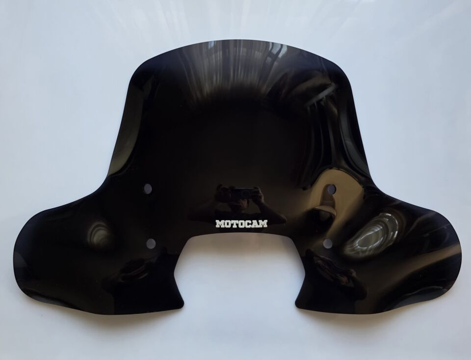 MOTOCAM RKS SC 150 Ön Cam 2023-2026 Model 40cm Siyah Renkli 4mm Elcikli APARATSIZ