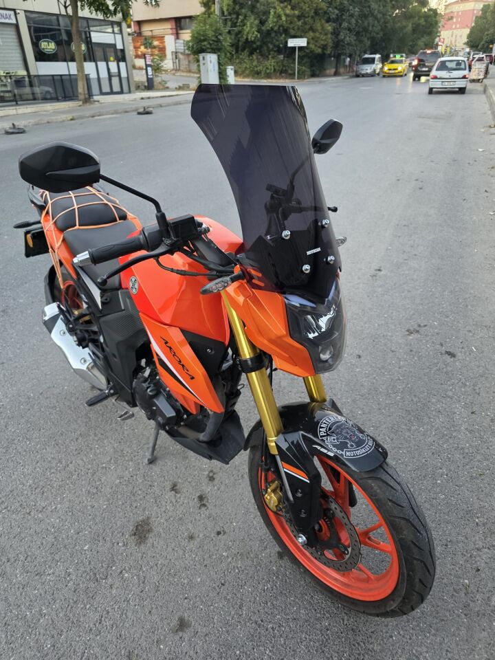 MOTOCAM Arora ARS 200 Ön Cam 2022-2026 Model 46cm Siyah Renkli 4mm