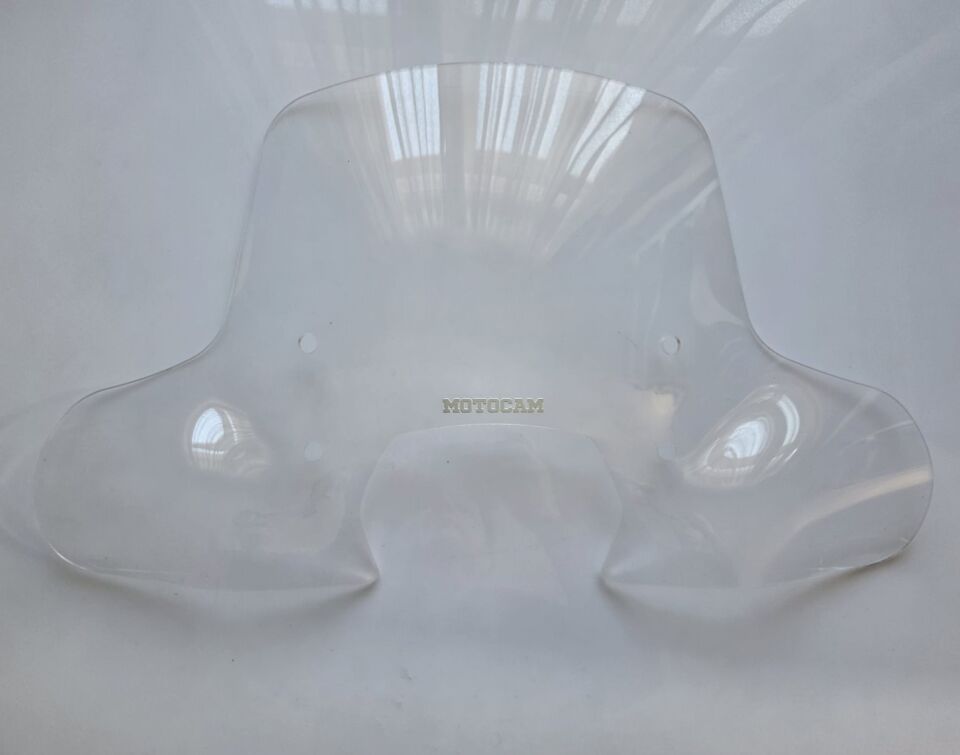 MOTOCAM RKS SC 150 Ön Cam 2023-2026 Model 40cm Şeffaf Renkli 4mm Elcikli APARATSIZ