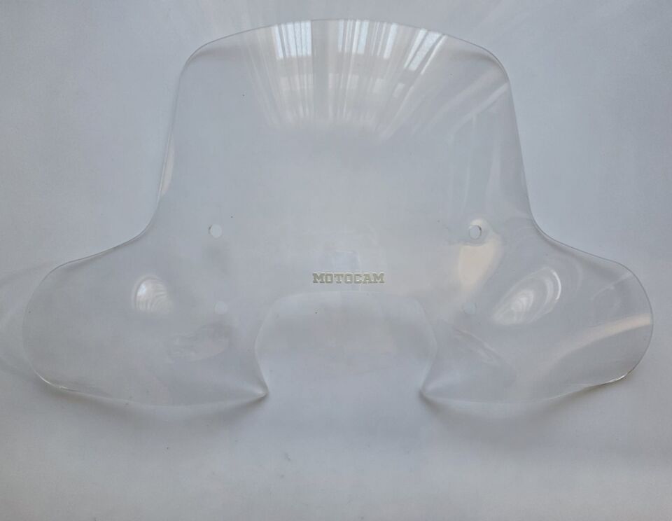 MOTOCAM RKS SC 150 Ön Cam 2023-2026 Model 40cm Şeffaf Renkli 4mm Elcikli APARATSIZ