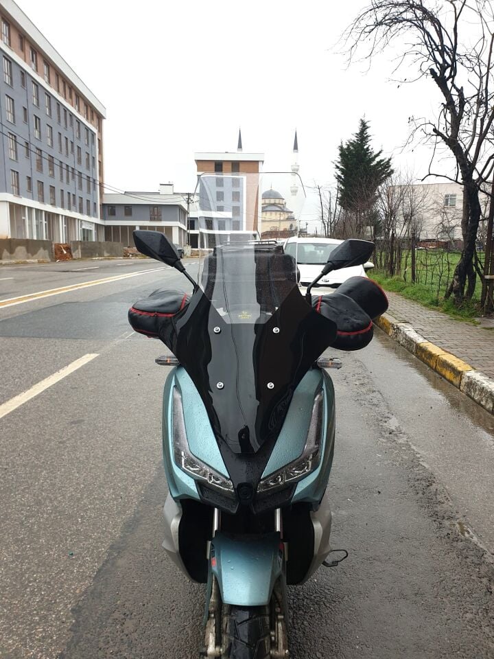 MOTOCAM Arora Beatrix 150 Ön Cam 2023-2026 Model 78cm Şeffaf Renkli 4mm UZUN