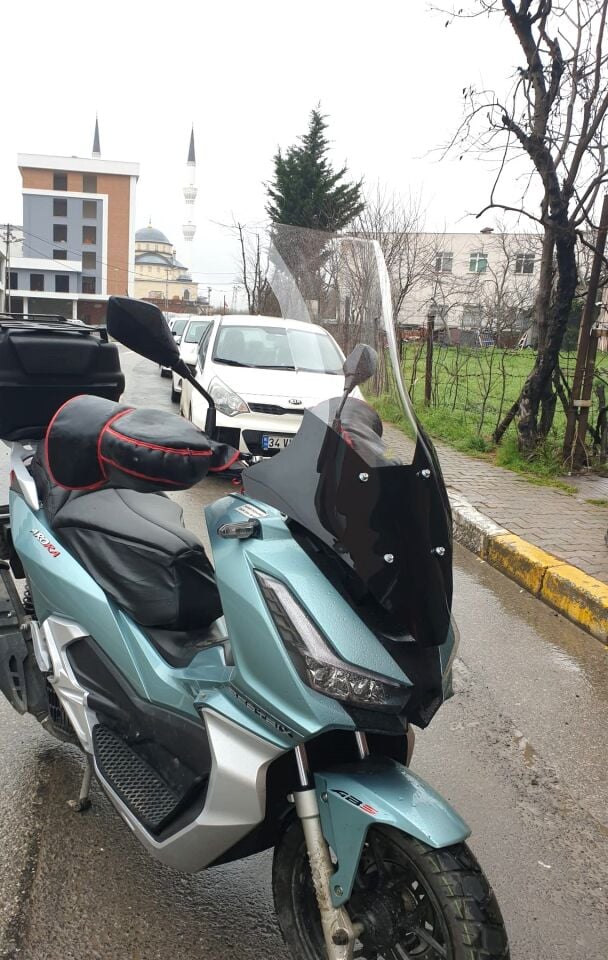 MOTOCAM Arora Beatrix 150 Ön Cam 2023-2026 Model 78cm Şeffaf Renkli 4mm UZUN