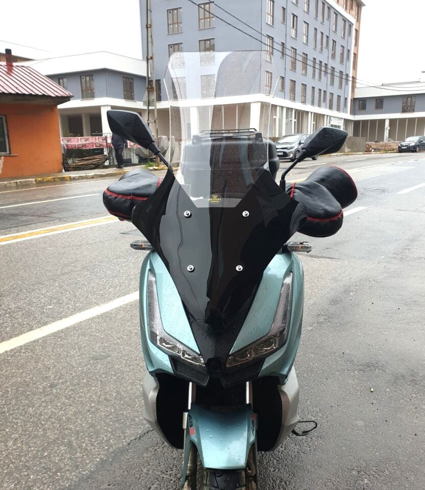 MOTOCAM Arora Beatrix 150 Ön Cam 2023-2026 Model 78cm Şeffaf Renkli 4mm UZUN