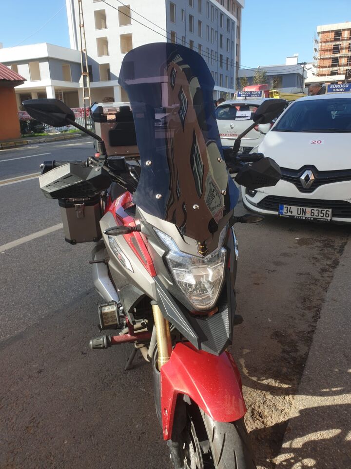 MOTOCAM RKS Trv 242 Ön Cam 2021 Model 68cm Füme Renkli 4mm UZUN