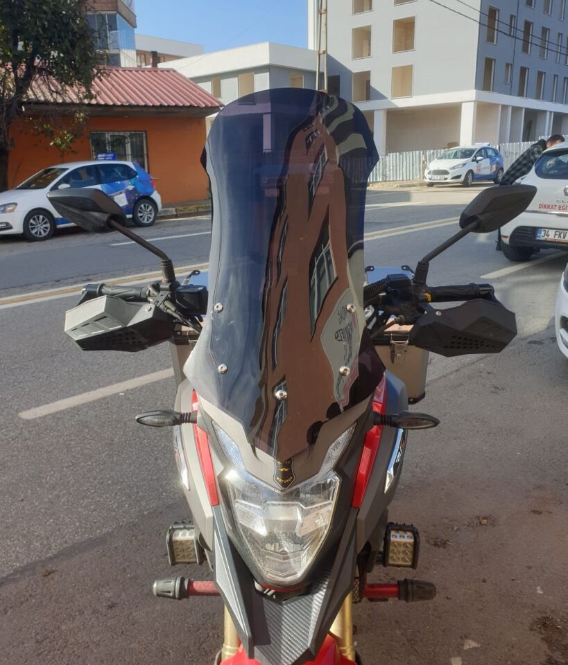 MOTOCAM RKS Trv 242 Ön Cam 2021 Model 68cm Füme Renkli 4mm UZUN