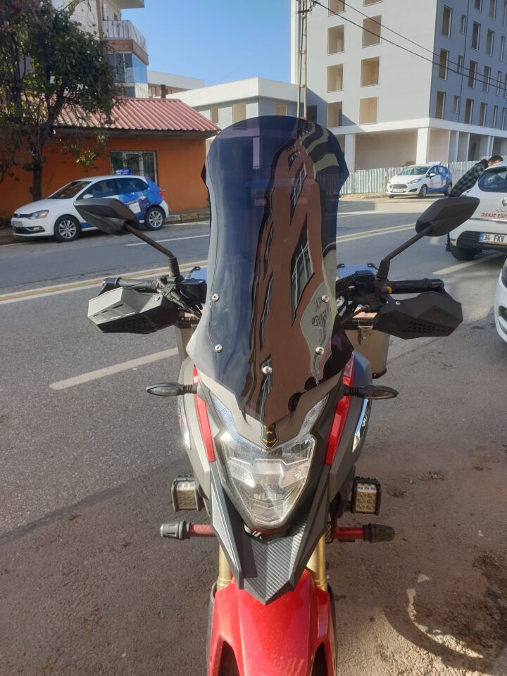 MOTOCAM RKS Trv 242 Ön Cam 2021 Model 68cm Füme Renkli 4mm UZUN