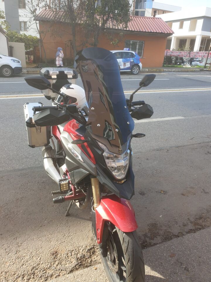 MOTOCAM RKS Trv 242 Ön Cam 2021 Model 68cm Füme Renkli 4mm UZUN