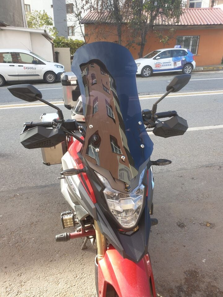 MOTOCAM RKS Trv 242 Ön Cam 2021 Model 68cm Füme Renkli 4mm UZUN