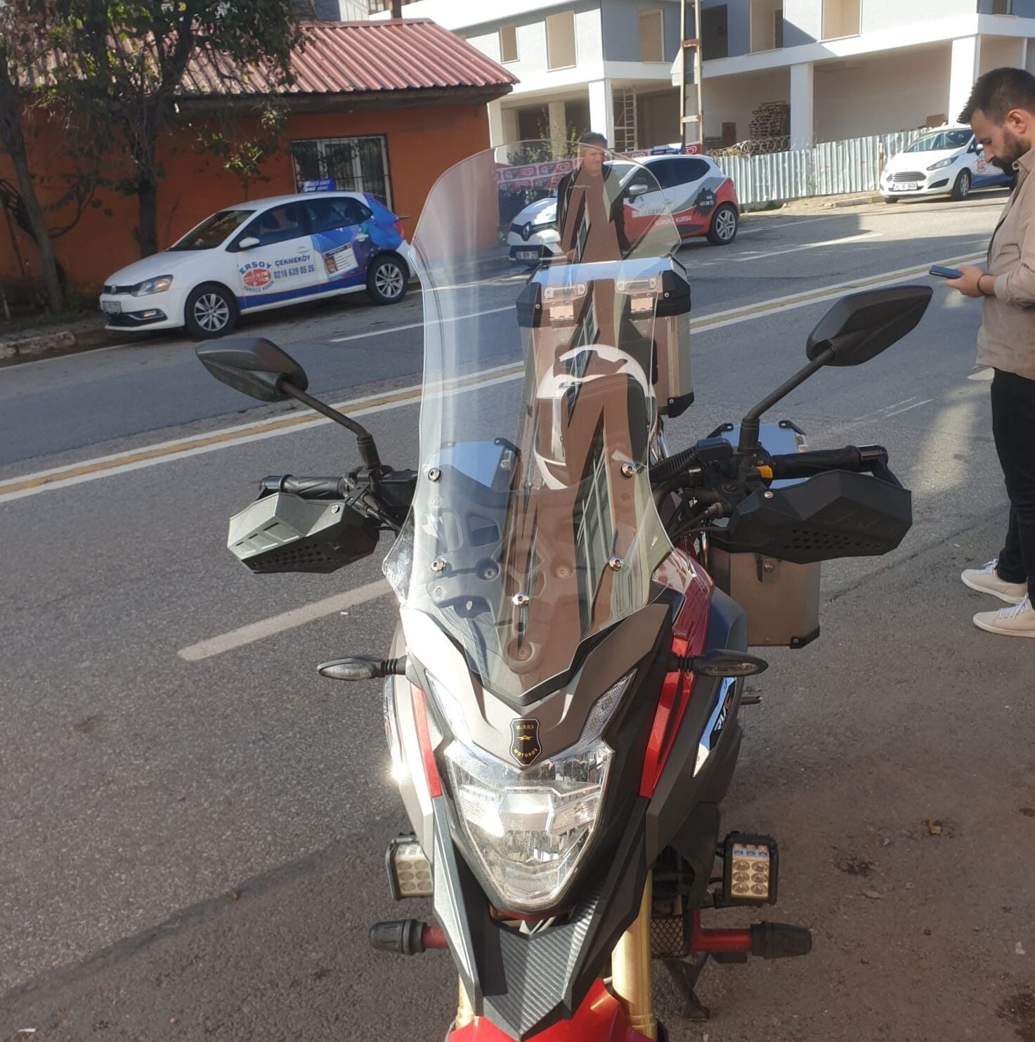 MOTOCAM RKS Trv 242 Ön Cam 2021 Model 68cm Şeffaf Renkli 4mm