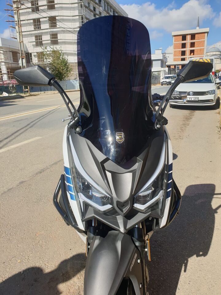 MOTOCAM Arora Chinf 318 Ön Cam 2023-2026 Model 75cm Siyah Renkli 4mm UZUN