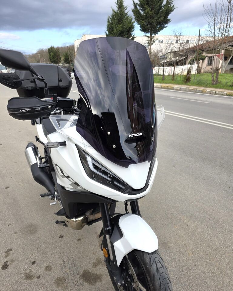 MOTOCAM Honda NT 1100 Ön Cam 2021-2024 Model 59cm Siyah Renkli 4mm İADE YOKTUR