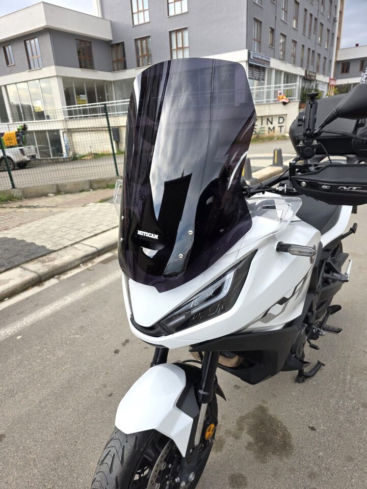 MOTOCAM Honda NT 1100 Ön Cam 2021-2024 Model 59cm Siyah Renkli 4mm İADE YOKTUR