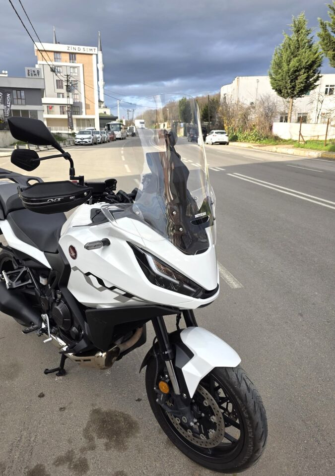 MOTOCAM Honda NT 1100 Ön Cam 2021-2024 Model 59cm Şeffaf Renkli 4mm