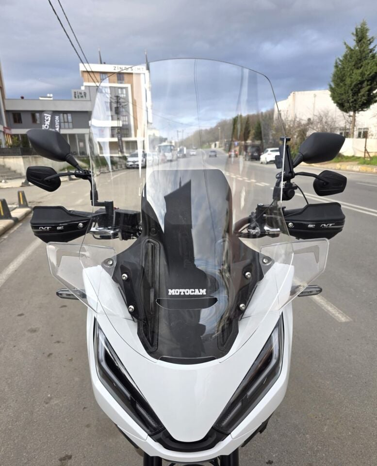 MOTOCAM Honda NT 1100 Ön Cam 2021-2024 Model 59cm Şeffaf Renkli 4mm