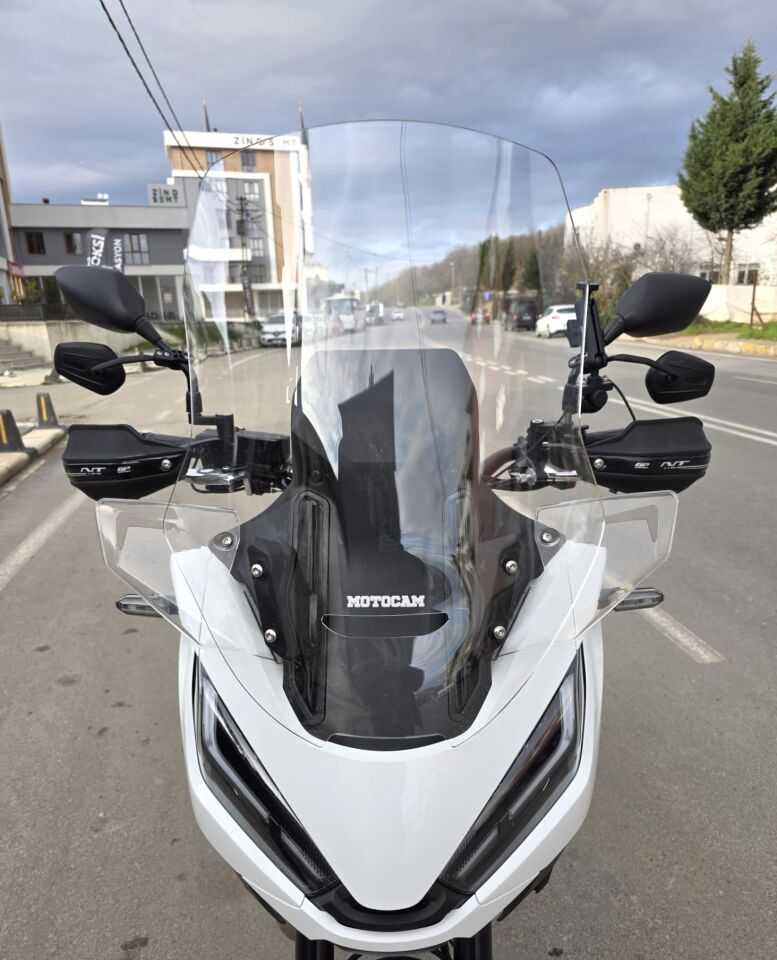 MOTOCAM Honda NT 1100 Ön Cam 2021-2024 Model 59cm Şeffaf Renkli 4mm