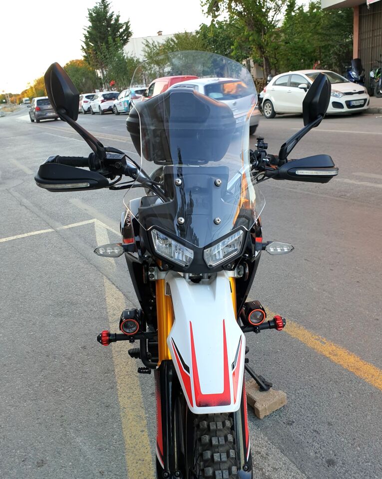 MOTOCAM Arora CR 250 Ön Cam 2025-2026 Model 55cm Şeffaf Renkli 4mm