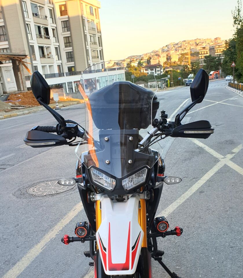 MOTOCAM Arora CR 250 Ön Cam 2025-2026 Model 55cm Şeffaf Renkli 4mm