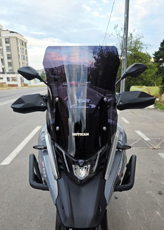 MOTOCAM Arora GS 525 Ön Cam 2022-2026 Model 51cm Siyah Renkli 4mm