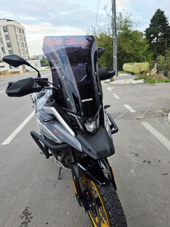MOTOCAM Arora GS 525 Ön Cam 2022-2026 Model 51cm Siyah Renkli 4mm